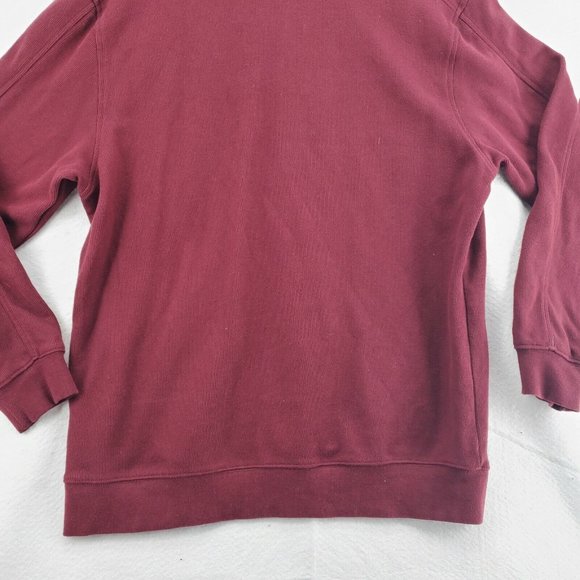 Greg Norman Sweater Men's Long Sleeve 1/4 Zip Pullover Shark Red Medium - Picture 9 of 12